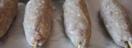 быстрый люля-кебаб с дзадзики и маринованным луком. Шаг 7