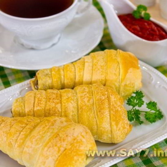 Рецепт куриной голени в слоеном тесте