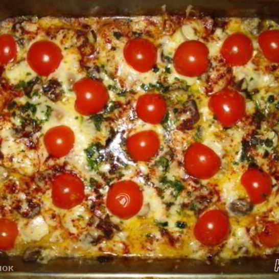 Рецепт куриной грудки с грибами, сыром и сливками