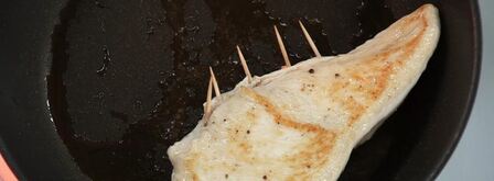 куриная грудка с козьим сыром и правильным пюре из картофеля. Шаг 8