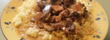 куриная грудка с шампиньонами в сливках. Шаг 19