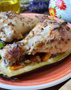 Куриная ножка в лодочке