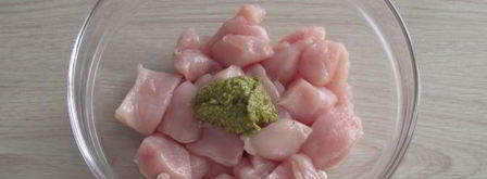 куриное филе с грибами в кефире. Шаг 7