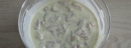 куриное филе с грибами в кефире. Шаг 9