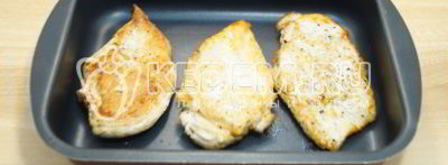 куриное филе с киви экзотика. Шаг 6