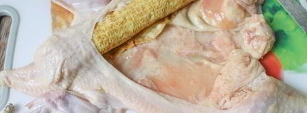 курица, фаршированная блинами. Шаг 9