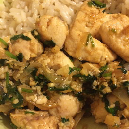 Рецепт курицы с кунжутом по-азиатски