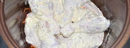 курица со сметаной в мультиварке. Шаг 3