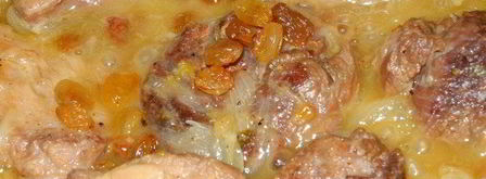 мясо с лимоном и изюмом в тыкве. Шаг 4