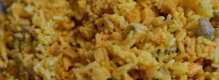 пекинская уточка карри, фаршированная рисом, сыром и грибами. Шаг 12