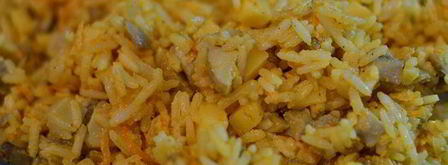 пекинская уточка карри, фаршированная рисом, сыром и грибами. Шаг 14