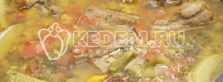 ребрышки тушеные с овощами. Шаг 9