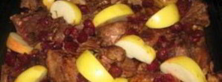 утка кусочками с яблоками. Шаг 5