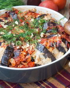 Баклажаны с фаршем по-турецки