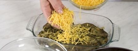 баклажаны, запеченные с куриным филе. Шаг 3