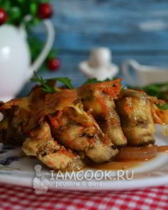 Баклажаны, запеченные в духовке с помидорами