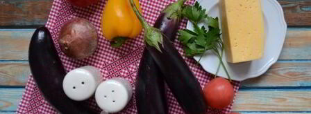 баклажаны, запеченные в духовке с помидорами. Шаг 3