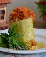 Фаршированные кабачки в мультиварке