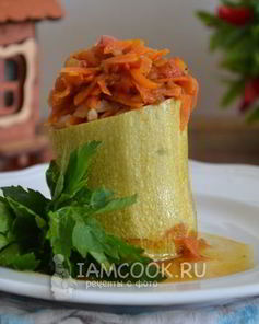 Фаршированные кабачки в мультиварке