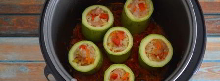 фаршированные кабачки в мультиварке. Шаг 15