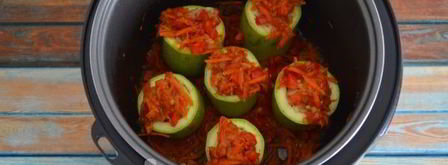 фаршированные кабачки в мультиварке. Шаг 16