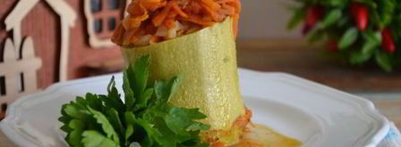 фаршированные кабачки в мультиварке. Шаг 18