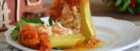 фаршированные кабачки в мультиварке. Шаг 19