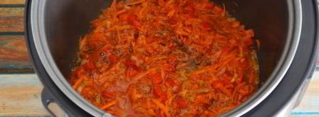 фаршированные кабачки в мультиварке. Шаг 12