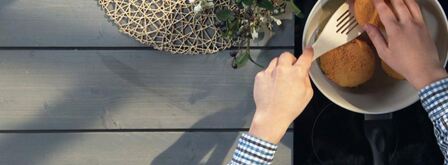 фаршированные картофельные биточки. Шаг 5