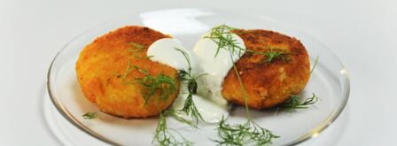 фаршированные картофельные биточки. Шаг 6