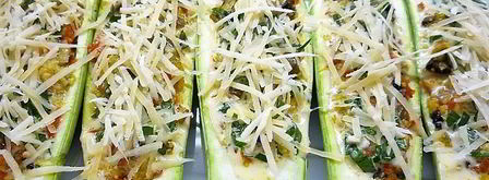 кабачки фаршированные грибами и кускусом. Шаг 13