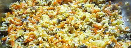 кабачки фаршированные грибами и кускусом. Шаг 9