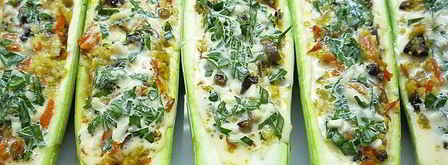 кабачки фаршированные грибами и кускусом. Шаг 12