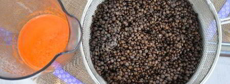 кабачки тушеные в морковном соке c чечевицей. Шаг 11