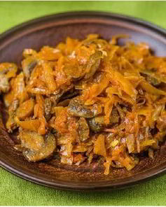Капуста тушеная с грибами