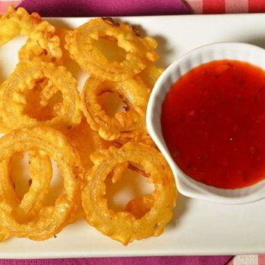 Рецепт лука в кляре