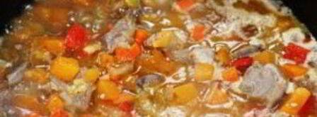 овощи, тушенные с мясом. Шаг 7