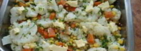 цветная капуста запеченная в духовке с яйцом. Шаг 7