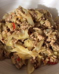 Тушеная капуста с фаршем в скороварке