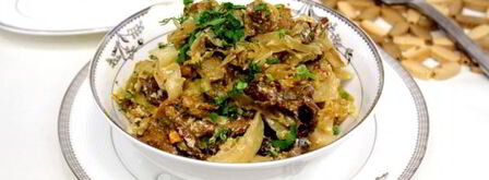 тушеная капуста с грибами в мультиварке. Шаг 11