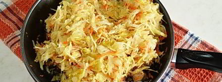 тушеная квашеная капуста со свининой. Шаг 9