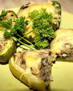 Запеченный перец под сыром