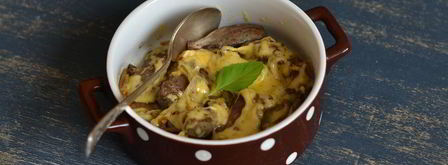 говяжья печень под сыром. Шаг 9