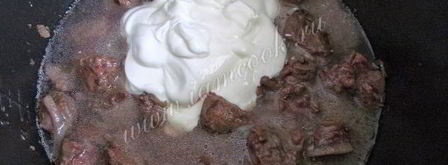 говяжья печень тушеная в мультиварке. Шаг 8