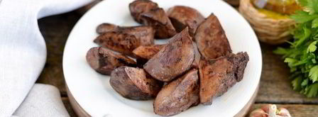 индюшиная печень с персиками. Шаг 5