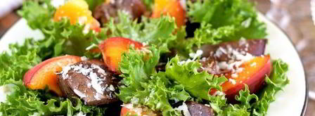 индюшиная печень с персиками. Шаг 10