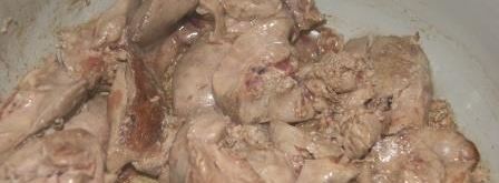 куриная печень в медовом соусе со шпинатом. Шаг 3