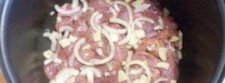 куриная печень в сметане в мультиварке. Шаг 3