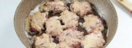 куриная печень в сметанно-чесночном кляре. Шаг 7