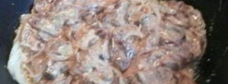 печень говяжья на сковороде. Шаг 6